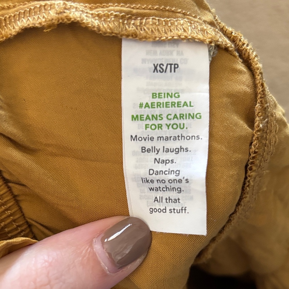 NWT Aerie Golden Tiered Ruffle Mini Skirt Size XS - Picture 7 of 10